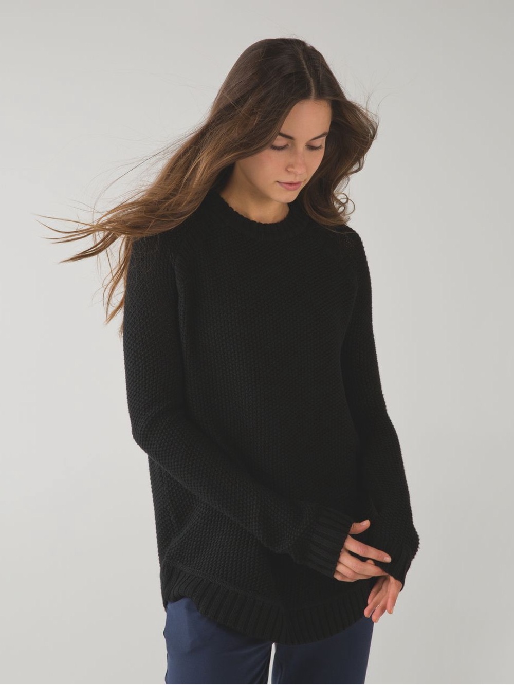 Lululemon Athletica Black Merino wool Sweater for Women 4